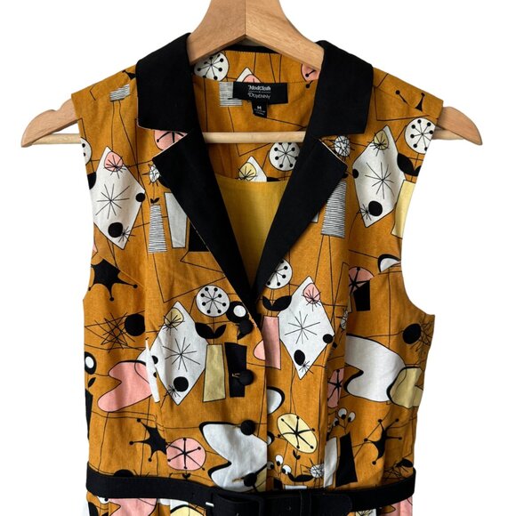 Modcloth x Dupenny Atomic Retro Brunch Dress Mid Mod Side Pockets Fit & Flare - Picture 5 of 16